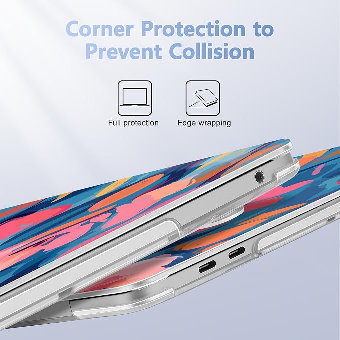 Case for MacBook Pro 13 inch with/Without Touch Bar, Hard Shell + Keyboard - Image 3