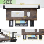ETHU Keyboard Tray Under Desk, Pull Out Keyboard & Mouse Tray - Image 6
