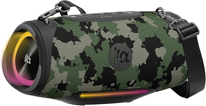 Portable Bluetooth Speaker 80W RMS, 120W Peak Loud Subwoofer Wireless Stereo by Tazata