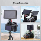 Mini Camera Monitor Mount with Cold Shoe, Aluminum Field Monitor Mount with - Image 7