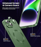Magnetic for iPhone 15 Case Slim Soft Silicone Bumper Shockproof Metallic Shine - Image 3