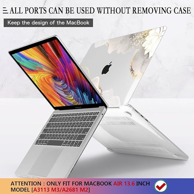CISSOOK for MacBook Air 13.6 inch Case 2025 2024 2023 2022 Release Model M3 - Image 5