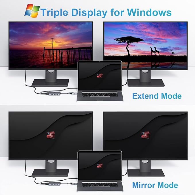 LIONWEI USB 3.0 to Dual HDMI Docking Station - Image 6