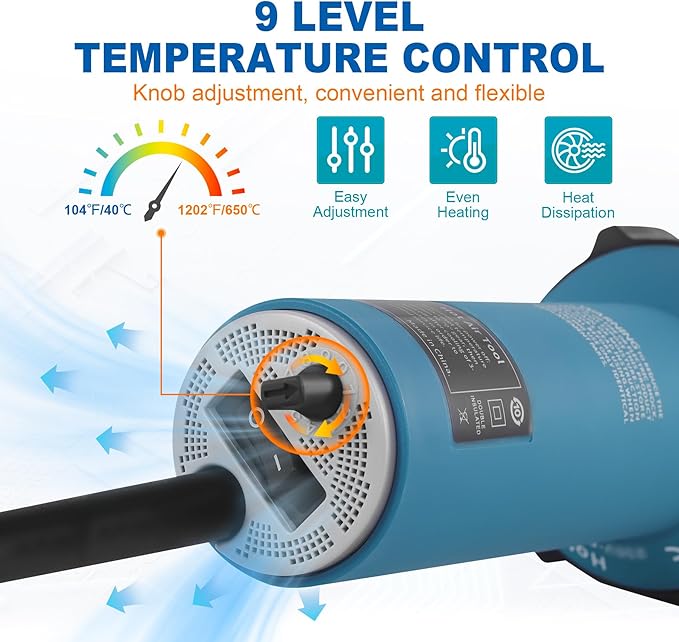 Iglobalbuy 1600W Hot Air Plastic Welder Roofing Welding Complete Kit, 110V - Image 4