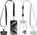 Phone Lanyard 2 Pack, Adjustable Cell Phone Multifuctional Patch Lanyards by Unknown