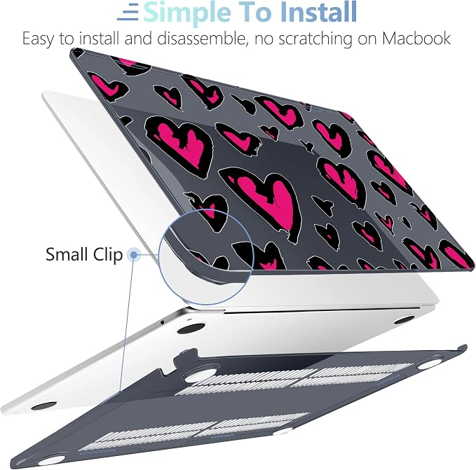 MEEgoodo Case for MacBook Air M4/M3/M2 13.6 inch 2025 2024 2022, Fit Model - Image 5