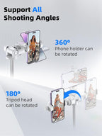 Kaiess 62" Phone Tripod & Selfie Stick, Extendable Photography Light Stand - Image 4