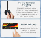 DP hdmi kvm Switch 2 Monitors 2 Computers Display Port, kvm Switch displayport - Image 7