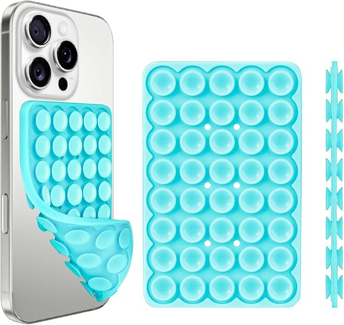 1 Pack Silicone Suction Cup Phone Case Mount Double Sided, Phone Accessories by Giumel
