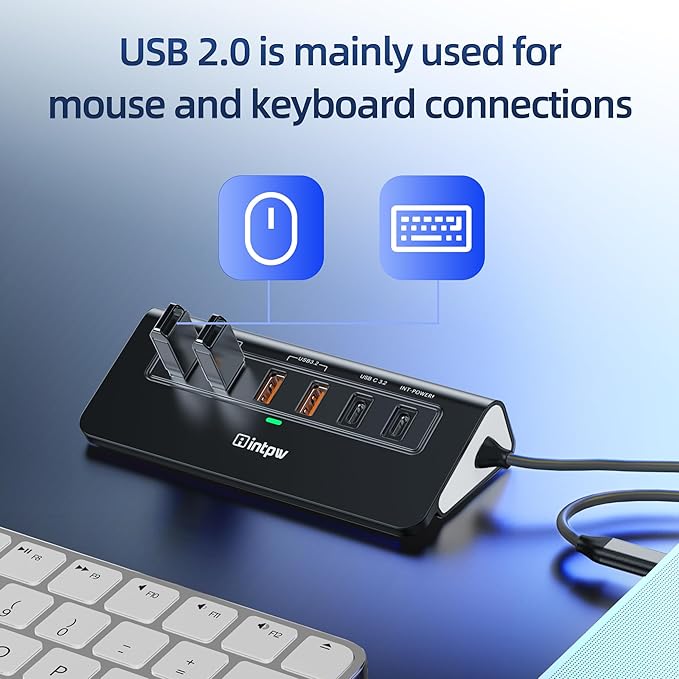 USB C Hub Ethernet, 10Gbps Laptop Docking Station 10-in-1, 4K@60Hz HDMI - Image 5