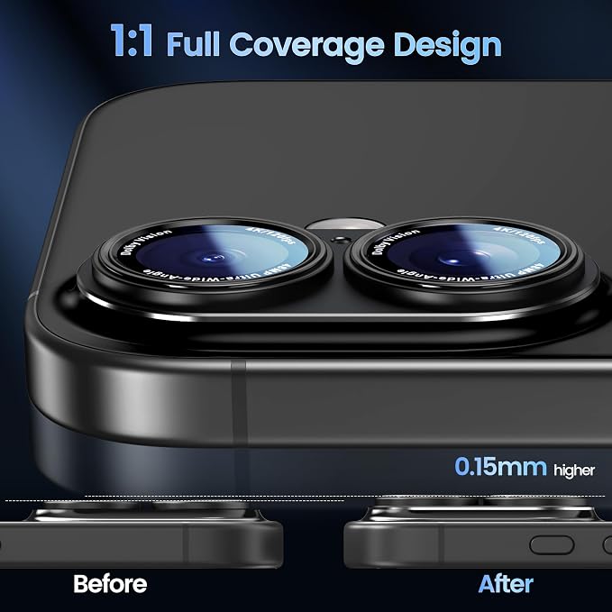 CACOE for iPhone 16/16 Plus Camera Lens Protector - Image 3
