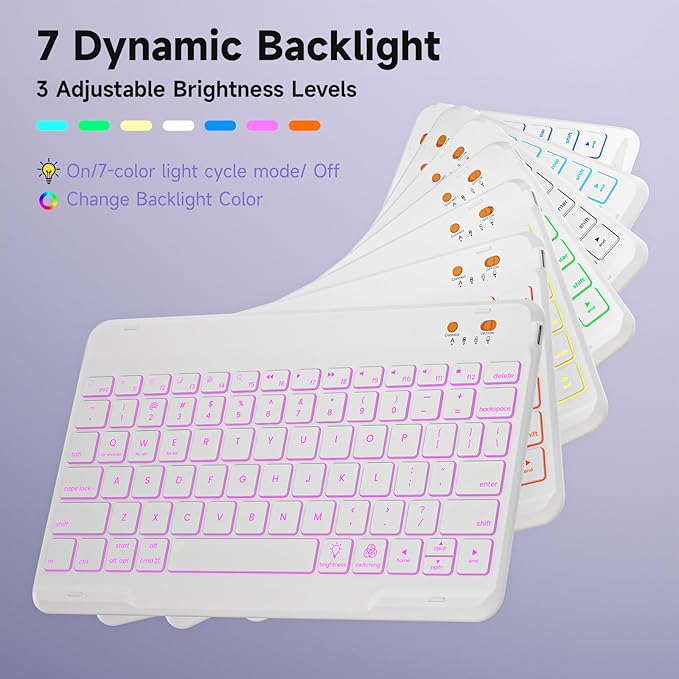 Keyboard Case for iPad 9th/8th/7th Generation 10.2 inch 2021/2020/2019 & ipad - Image 6
