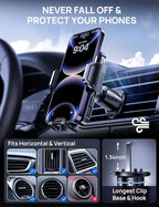 Car Vent Phone Mount, Adjustable 360 Rotation Vent Clip Car Phone Holder Mount - Image 4