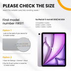 timecity Case for iPad Air 11 Inch M3/ M2, 360° Rotating Stand, Pencil Holder & - Image 2
