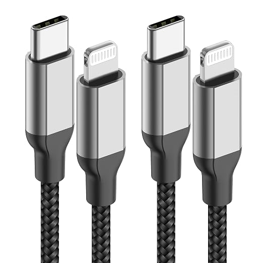 10ft USB C to Lightning Cable 2Pack, Power Delivery USB C iPhone Charger Fast by AceceneUSBChargingCables
