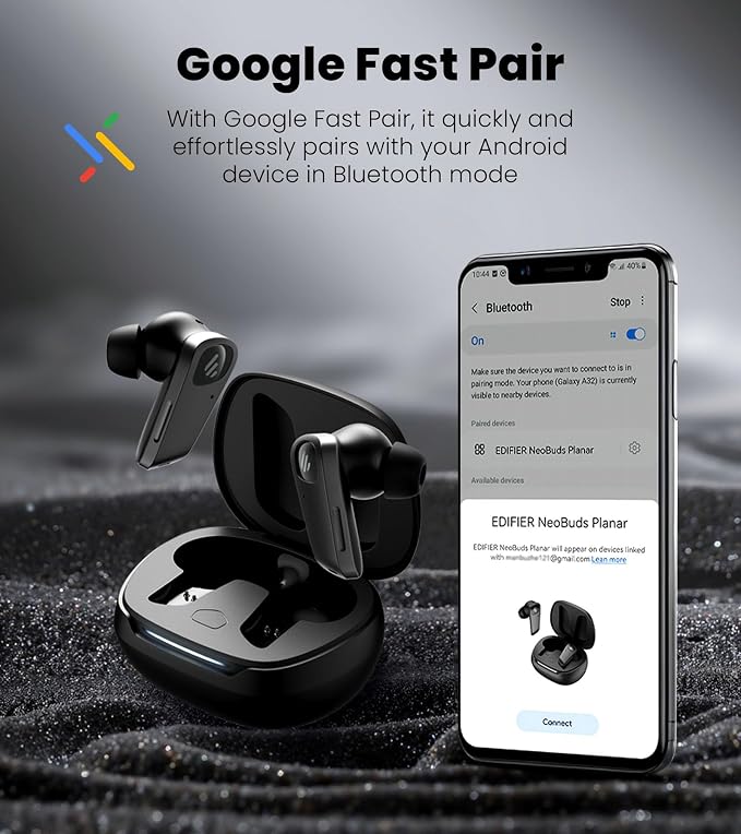 Edifier NeoBuds Planar Wireless Bluetooth Earbuds, 12mm Planar Magnetic Drivers - Image 10