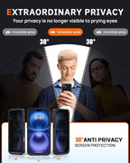 Lanhiem for iPhone 16 Privacy Case, Waterproof Dustproof Shockproof Cases for - Image 3