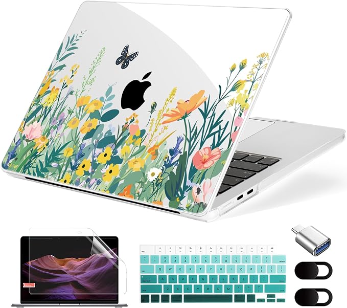 Compatible with MacBook Air 15 inch Case, M4 A3241/M3 A3114/M2 A2941, Hard Shell by MecBevia