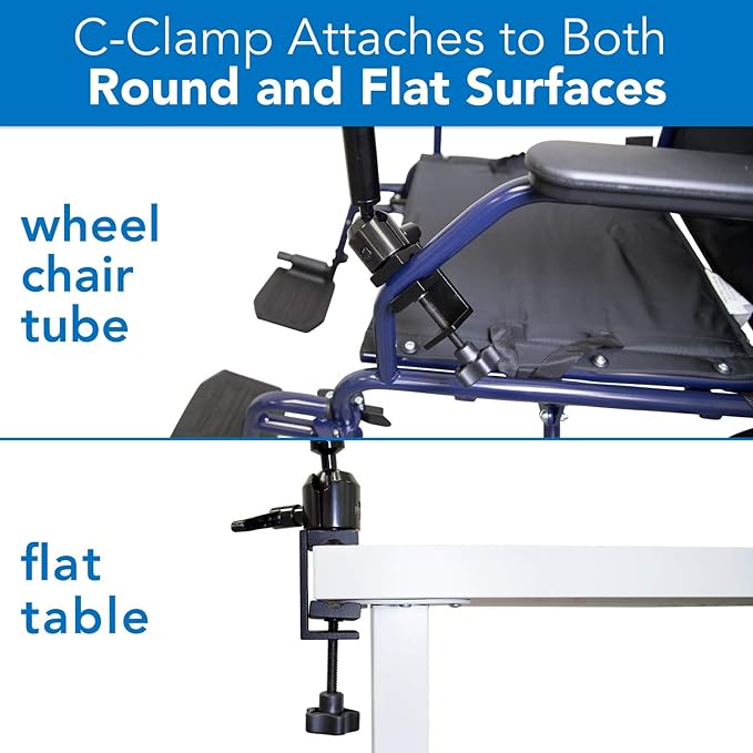Mount-It! Tablet Pole Mount | Universal Full Motion Holder - Image 6