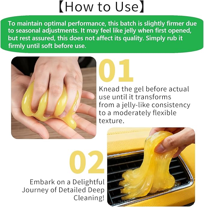 ASFSKY Car Cleaning Gel Dust Cleaning Putty Universal Car Interior Cleaner - Image 4