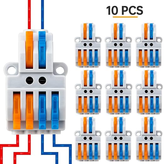10PCS Lever Wire Connectors, Quick Wiring Cable Connectors, Compact Push-in - Image 6