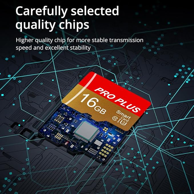 2 Pack TF Card 16GB with Adapter, High Speed Memory Card, UHS-I C10 A1 Memory - Image 3