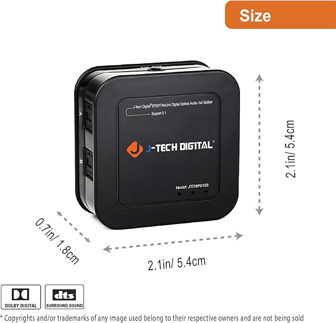 J-Tech Digital Optical Splitter 1 in 3 Out - Image 2