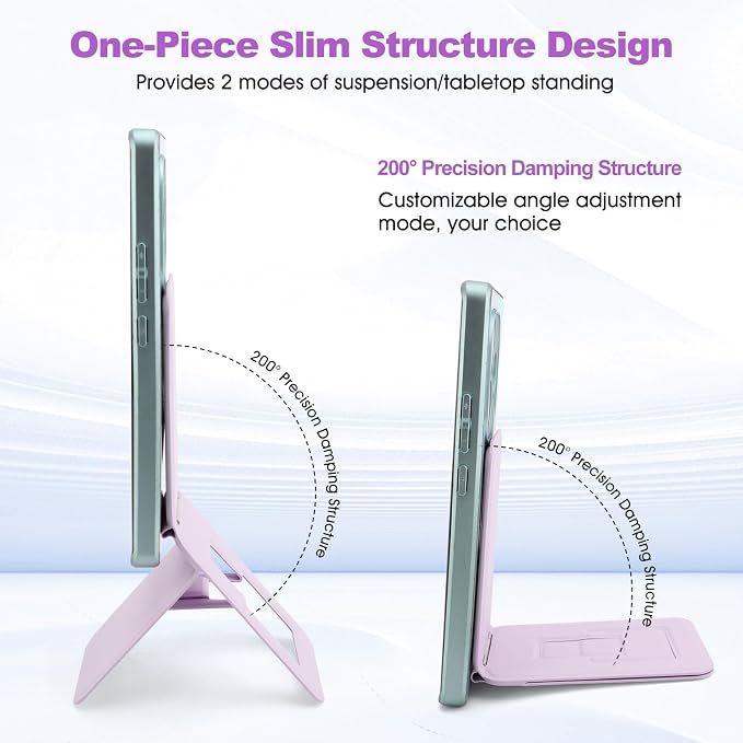 Phone Stand, Foldable Magnetic Phone Tripod, Angle Adjustment & Strong Magnets - Image 6