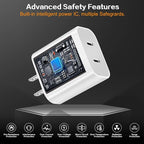 Super Fast iPhone Charger, Dual Port USB C iPhone Charger Fast Charging Block - Image 4