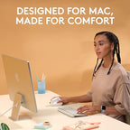 Logitech Lift for Mac Wireless Vertical Ergonomic Mouse, Quiet Clicks, Silent - Image 2