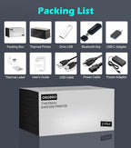 ORGBRO Bluetooth Thermal Shipping Label Printer, Z1-Plus Wireless 4X6 Shipping - Image 8