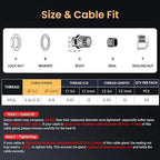 QILIPSU 50pcs M12L Long Thread Cable Gland Waterproof IP68 Nylon Strain Relief - Image 5