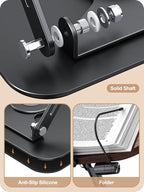 Book Stand for Reading, 360° Adjustable Book Holder, Foldable Book Holder Stand - Image 7