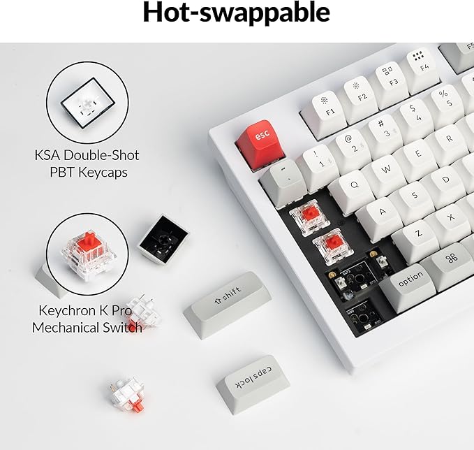 Keychron Q5 Pro QMK/VIA Wireless Custom Mechanical Keyboard, Full Aluminum 96% - Image 4