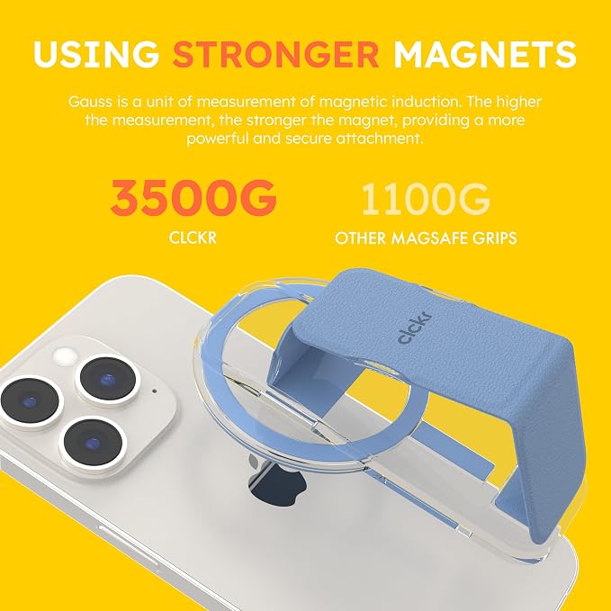CLCKR for MagSafe Phone Grip for MagSafe Kickstand Compatible - Image 2