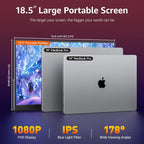 VisionOwl Large Portable Monitor-18.5 Inch Computer Gaming Display 100Hz 125% - Image 4