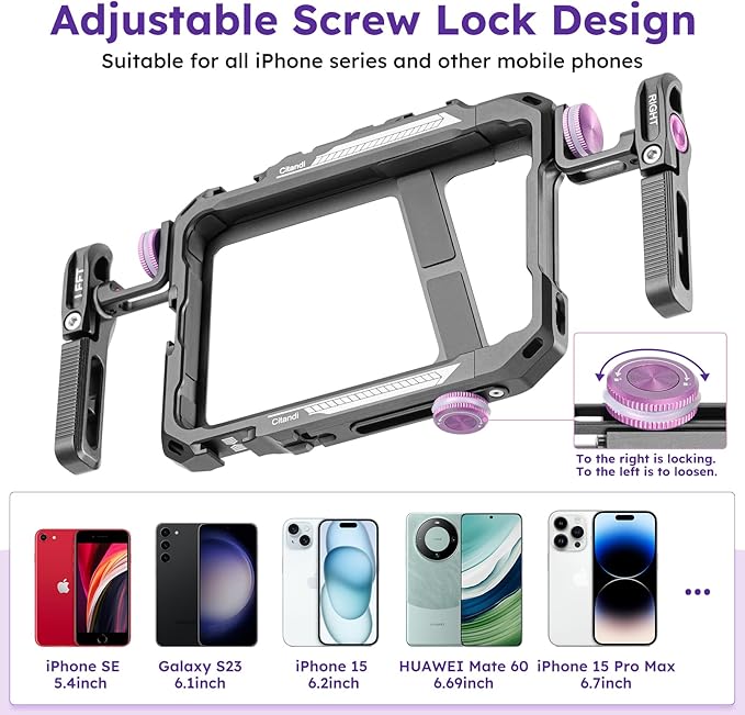Universal Smartphone Filmmaking Stabilizer, Phone Cage - Image 2