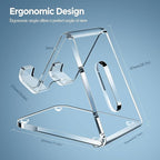 CreaDream Acrylic Cell Phone Stand, 5mm Thicker Clear Cell Phone Holder - Image 5