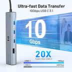 Selore 10Gbps USB C Hub Multiport Adapter, Ethernet Adapter - Image 4