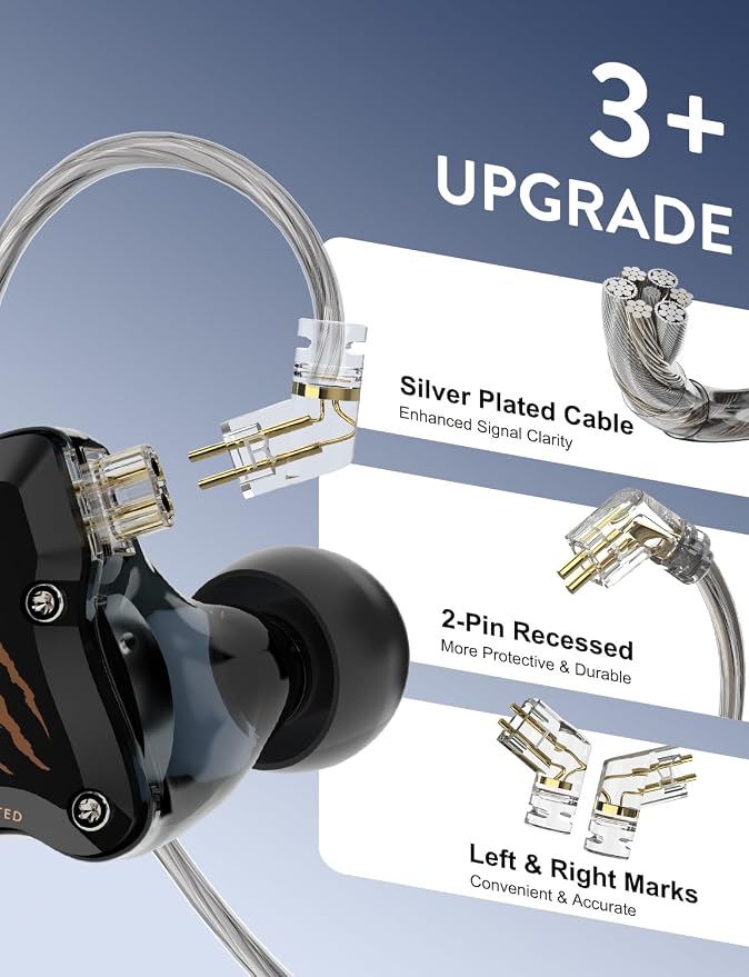 in Ear Monitors Headphones, HiFi Wired Earbuds - Image 3