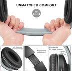 ZIHNIC Bluetooth Headphones Over-Ear, Foldable Wireless and Wired Stereo - Image 2