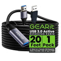 GEARit USB 3.0 Active Extension Cable A-Male to A-Female USB Repeater by GEARit