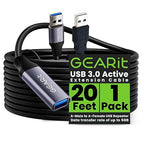 GEARit USB 3.0 Active Extension Cable A-Male to A-Female USB Repeater by GEARit
