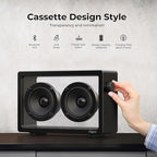 Cassette Portable Bluetooth Speaker, 20W Minimalist Speakers Bluetooth Wireless - Image 4