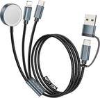 Travel Essentials for Apple Watch Charger, 3 in 2 USB C Cable for Multi by Autallgee