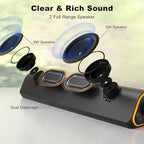 SOULION R50 Bluetooth Computer Speakers, 3.5mm PC Sound Bar - Image 2