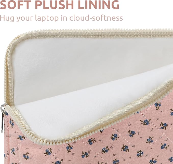 Puffy Laptop Sleeve 13-15.6 Inch Cute Quilted Laptop Protective Case Padded - Image 4