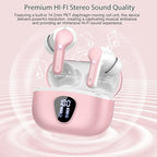Wireless Earbuds, IP7 Waterproof in Ear Earphones, LED Display Ear buds - Image 5