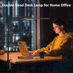 EppieBasic LED Desk lamp, Double Head Architect Desk Lamps - Image 7