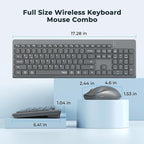 MEETION Wireless Keyboard and Mouse, Silent Bluetooth Keyboard Mouse Set - Image 4